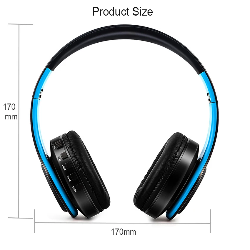 CRDC NEW V5.0 Wireless Bluetooth Earphones Headset Stereo Headphones Earphones with Microphone/TF Card for Mobile Phone Music