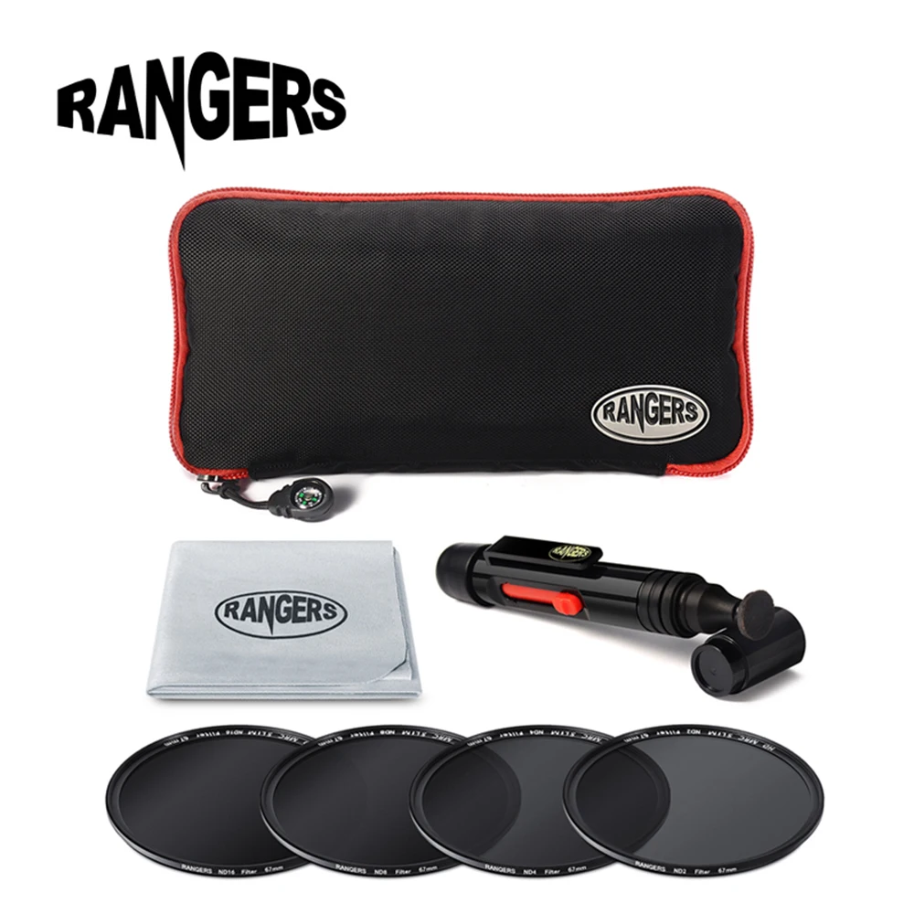 Rangers 7 in1 49- 77mm 58mm 67mm Universal Neutral Density ND Filter Kit for Canon Nikon DSLR Camera Lens Accessories RA15-22