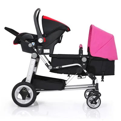 Дизайн KDS коляски для близнецов автомобильное кресло и коляска комбинированные автомобили 0-4 года б/у светильник две коляски - Цвет: Model A