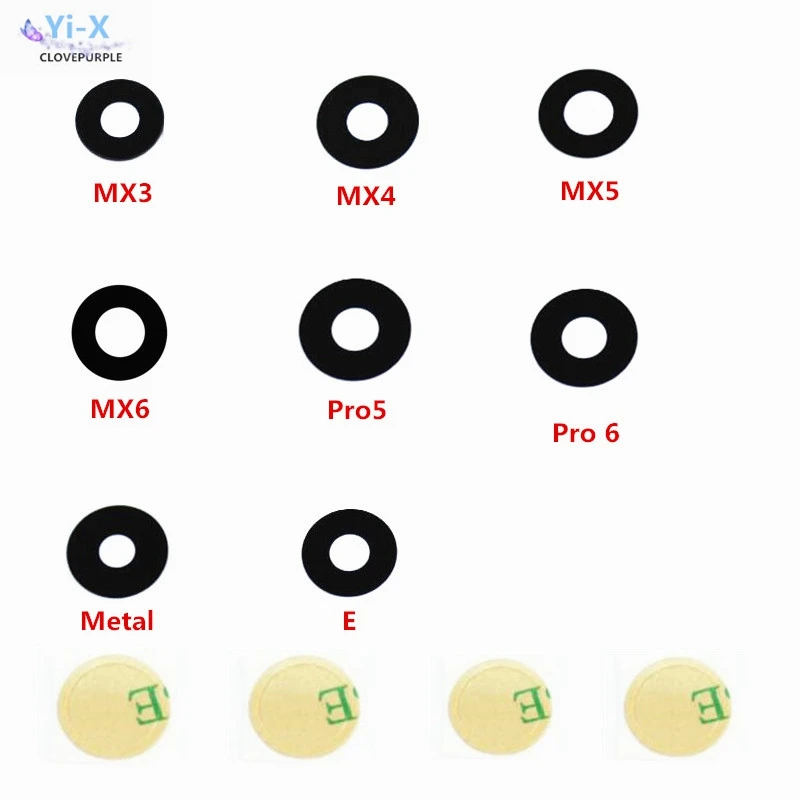 

Rear Camera Glass Lens for Meizu MX3 MX4 MX5 MX6 Metal E Pro5 Pro6 with adhesive Sticker