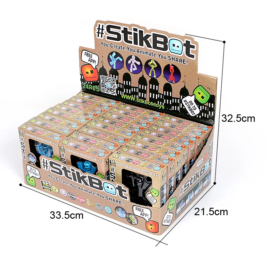 1 шт случайный цвет DIY Creat анимационный фильм StikBot игрушки анимационная игрушка