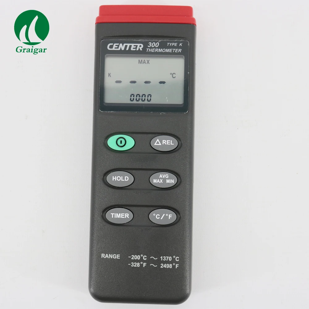 Цифровой термометр-центр-300(k-тип:-200-1370C