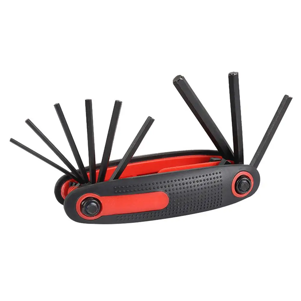 

Bicycle Allen Wrench Mountain Bike Repair Tool 9 In 1 Hex Wrench Set Metric Universal Key Spanner Allen Wrench Hex Key