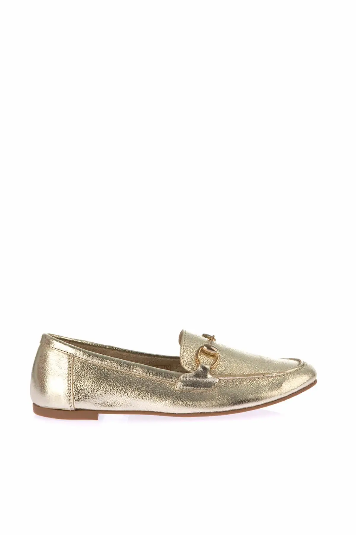 

Pearl Genuine Leather Gold Women Ballerina 120130006541