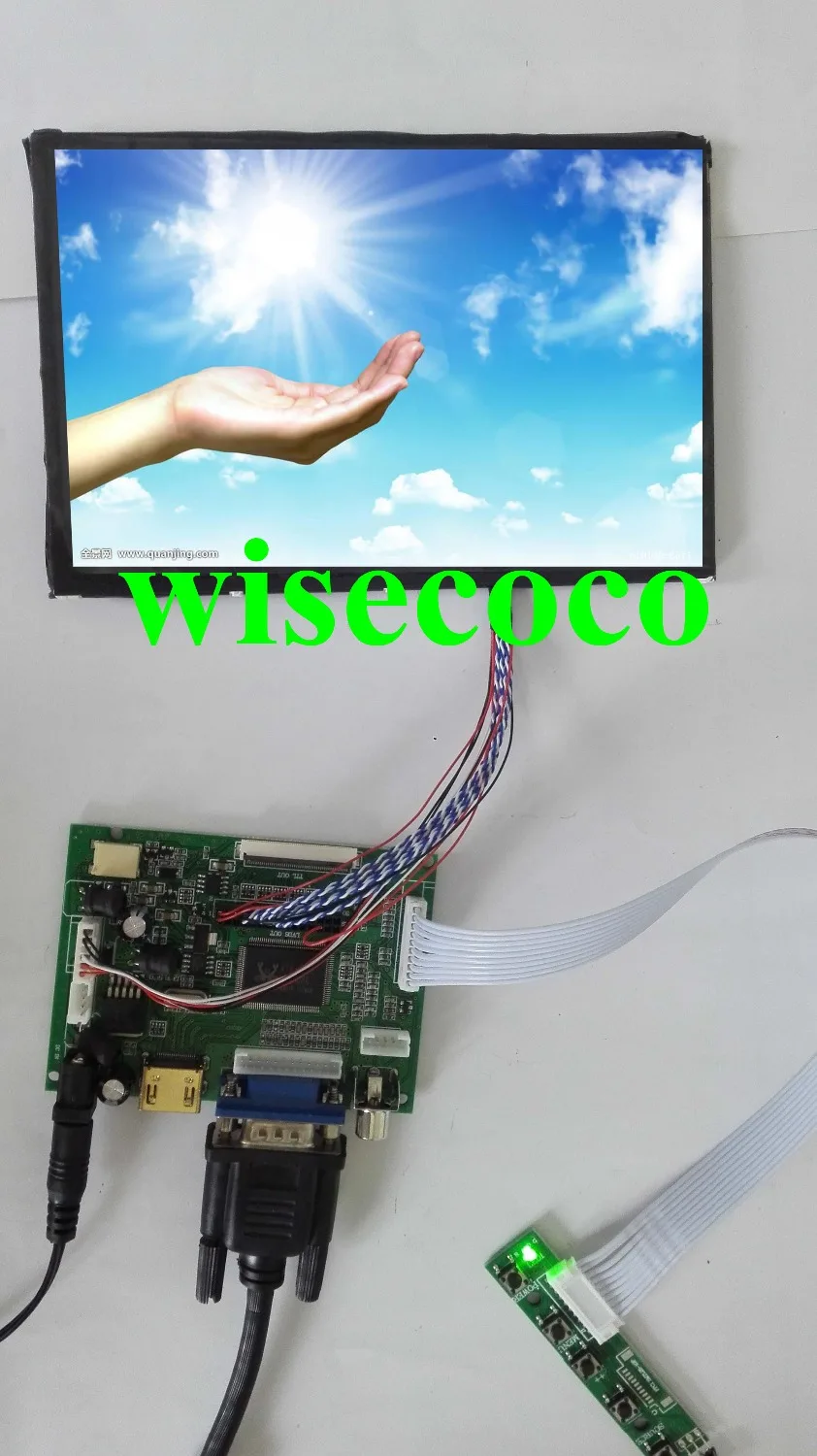 

100% Tested NEW HDMI VGA 2AV Rear View Driver Board 1280*800 7inch LCD Screen N070ICG-LD1 IPS LCD Display Panel for DIY