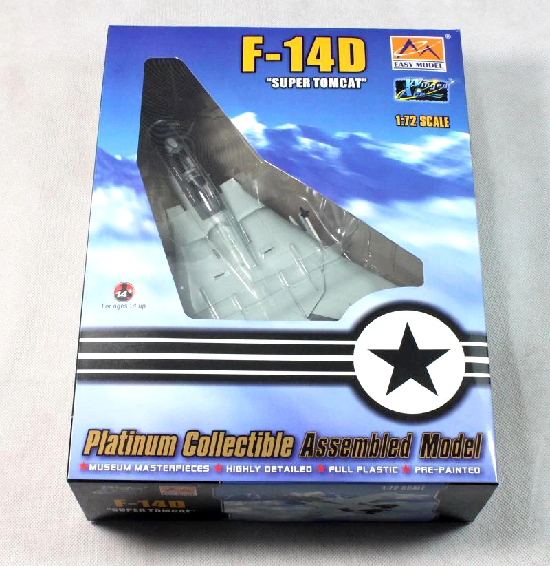 Труба 1: 72 F-14D VF-213 ЧЕРНЫЙ ЛЕВ эскадрильи мужской F14 модель истребителя