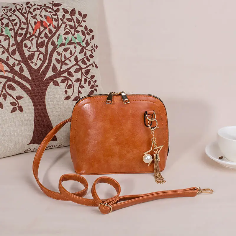 Модная дизайнерская Маленькая женская сумка через плечо из мягкой искусственной кожи, сумка на плечо высокого качества, модные женские сумки, сумки для сумок - Цвет: brown