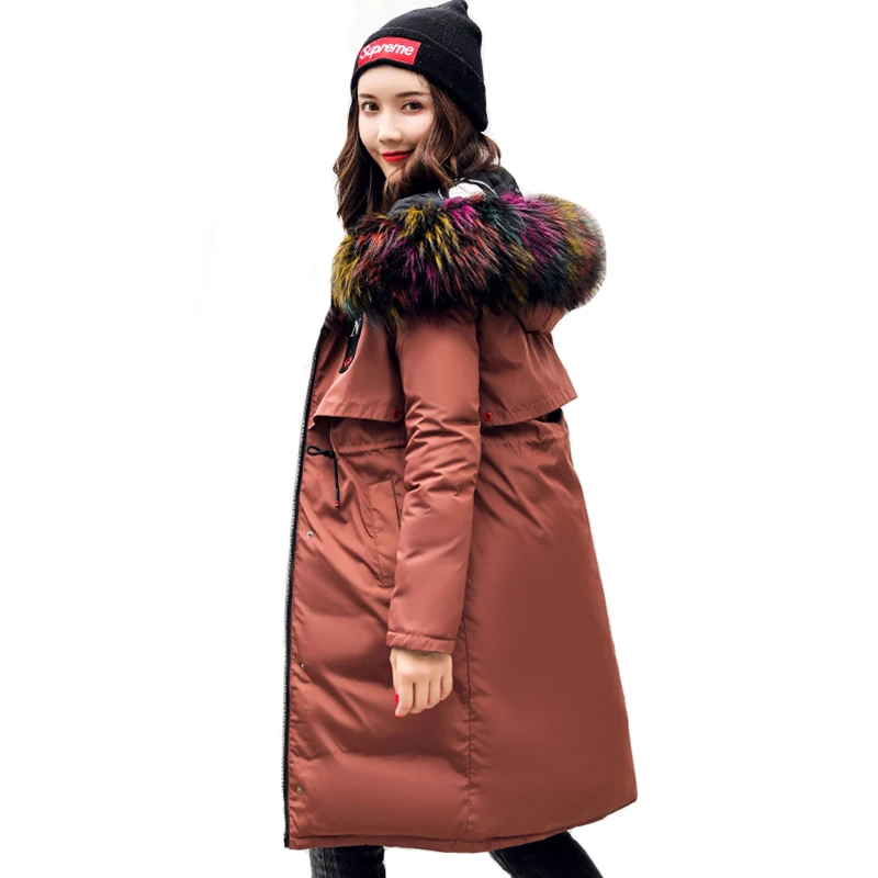 

2019 New Arrival Winter Jacket Women Both Two Sides Can Be Wear Female Coat Jacket Long Hooded Warm Cotton Padded Parka Parkas