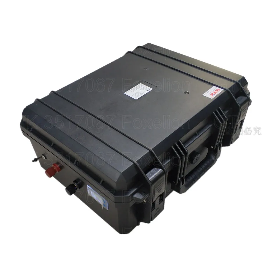 

GTK 60V 60Ah 80Ah 64V lifepo4 not li-po portable wheel trolley case BMS IP67 IK08 for power tools e-bike tricycle+charger