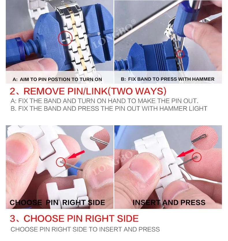 Инструменты для часов, аксессуары для часов, ремешок для ремонта, устройство для демонтажа, набор для демонтажа, открывалка для часов, инструмент для регулировки, REBIRTH saat