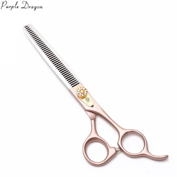 

5.5" 6" 7" JP 440C Purple Dragon Dogs Scissors Professional Grooming Scissors Animal Thinning Shears Pet Scissors Add Bag Z9105