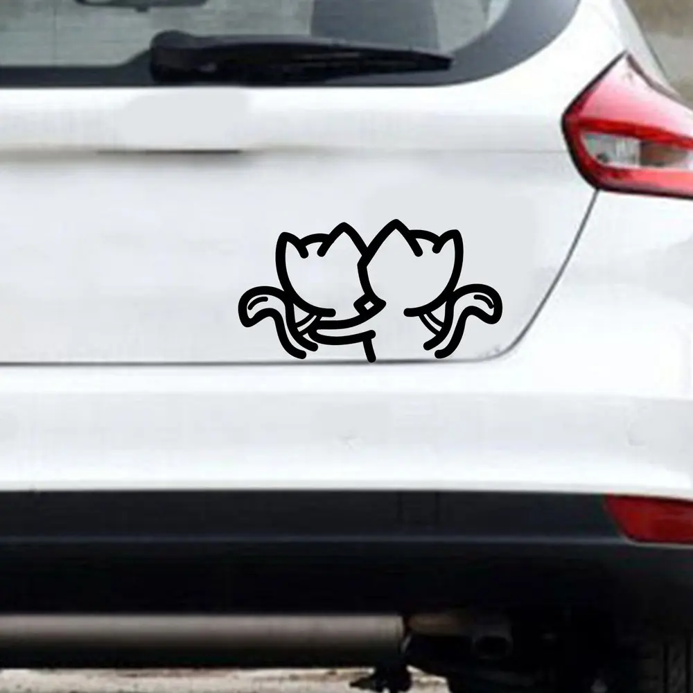 

Kawaii Cute Cartoon Cat Auto Car Unique Styling Accessories Decal Cartoon Car Reflective Sticker Body Decals