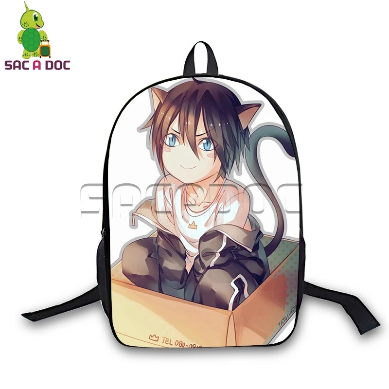 

Anime Noragami Backpack for Teenage Boys Girls Yato Yukine Printing School Bags Students Book Bag Women Men Casual Travel Bag