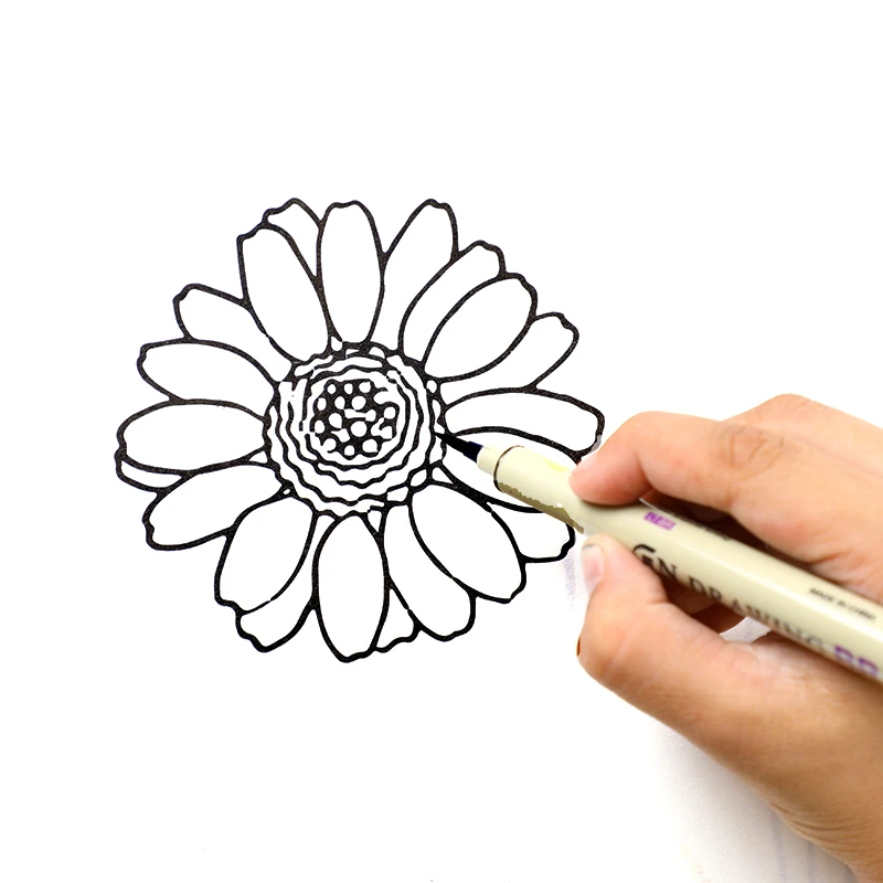 Permanent Marker Pen Marker Pens Permanent Marker Pen Marker Paint Marker Pen Markers Pen Marker Pen Art Marker Pens Art Markers Paint Marker Pens 1 Pcs Pigment Liner Pigma Micron Ink Marker Pen 0.05 0.1 0.2 0.3 0.4 0.5 0.8 1.0 BR Different Tip Black Fineliner Sketching Pen