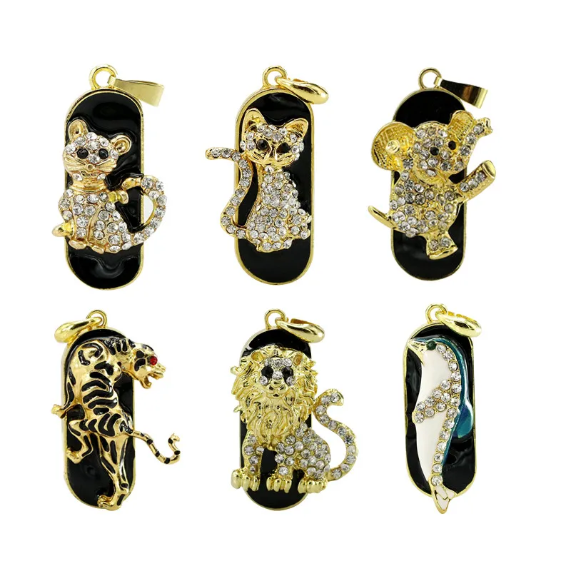 Лучший Мультфильм Cat Leopard дельфины 16 г 32 г USB 2.0 Pen Flash Drive Memory Stick флэш накопитель памяти кошка u диск слон ожерелье флешки