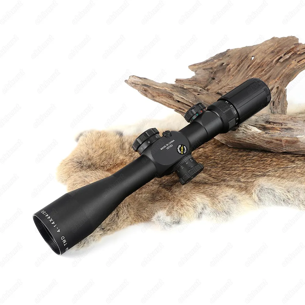 BSA TMD 4-14X44-30 IR Hunting Riflescope Side Parallax Tactical Optical Sight Red Green Reticle Illuminated Rifle Scope  (9)