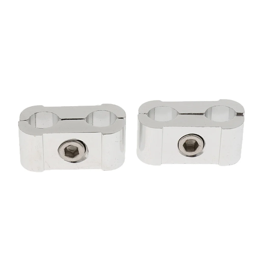 Set of 3 4 Hole Spark Plug Wire Separator Clamps Durable for 8/9/10mm High Quality Aluminum