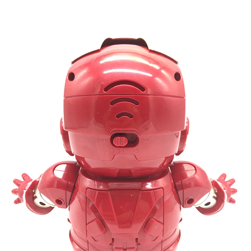 Танец Железный человек фигурка игрушка светодиодный фонарик со звуком Мстители герой Железный человек электронная игрушка