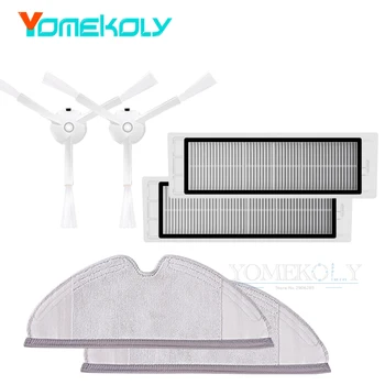 

Spare Parts Kits for Xiaomi Roborock S50 S51 Robot Vacuum Cleaner 2 2pcs Mopping Cloth Dry Wet 2pcs Filter 2pcs Side Brush