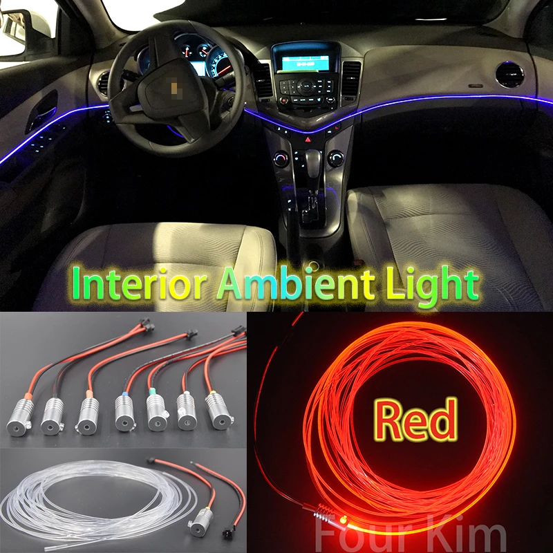 Auto Kop Hoge Helderheid Glasvezel Verlichting Auto interieur Verlichting Ambient Lamp Koud Licht Lichtgeleider Riem Voor Mercedes Benz|light guide|light carambient lamp - AliExpress