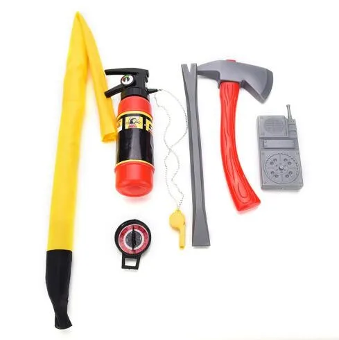 Personality 1Set Kid Child Halloween Christmas Cosplay Firefighter Fireman Costume Free Size -1