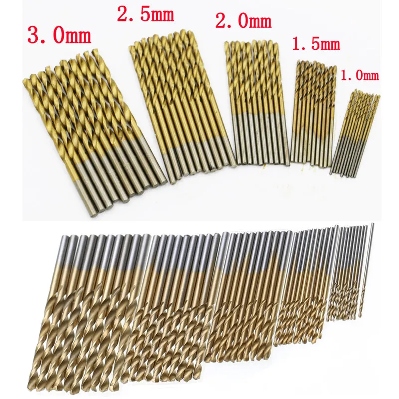 CoCud Torsion Foret Mèches, 10,5 Mm Coupe Bord, Titane & Nitrure Revêtement Haute Vitesse Acier 4341 Rond Tige - (Applications