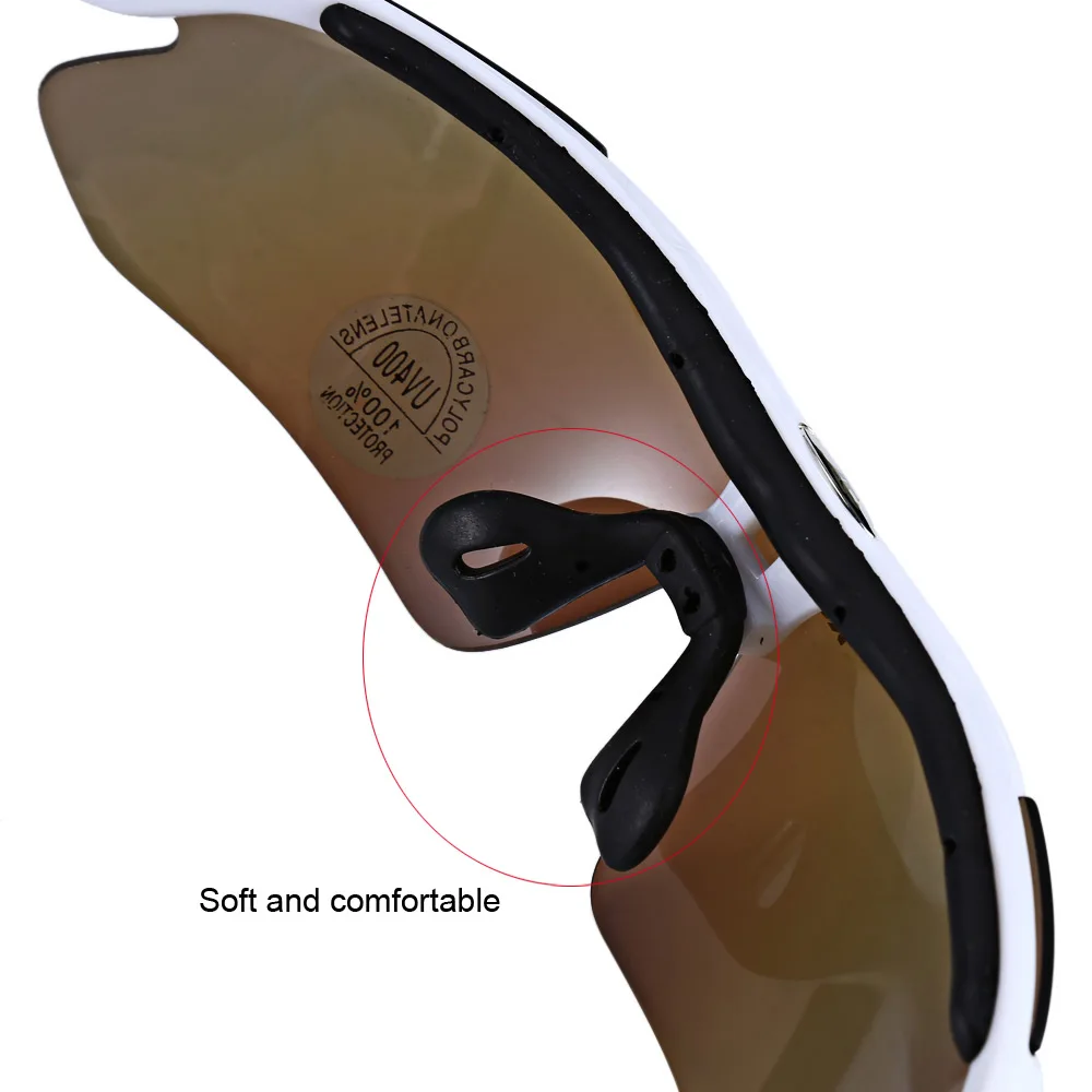 ROBESBON 0089 Men Cycling Eyewear Sunglass Outdoor UV400 Sports Glasses 5 Lenses