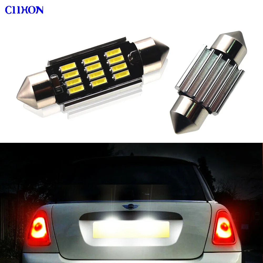 

2PCS Canbus LED Festoon C5W Car Number Plate Bulb White for BMW Mini R50 R52 R53 R55 R56 R57 R60 License Plate Light Lamp ciihon