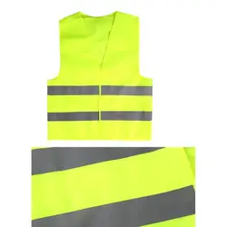 Желтый отражающий высокая видимость детская безопасность жилет для мужчин и женщин работы Велоспорт бегун Surveyor волонтер пересечение