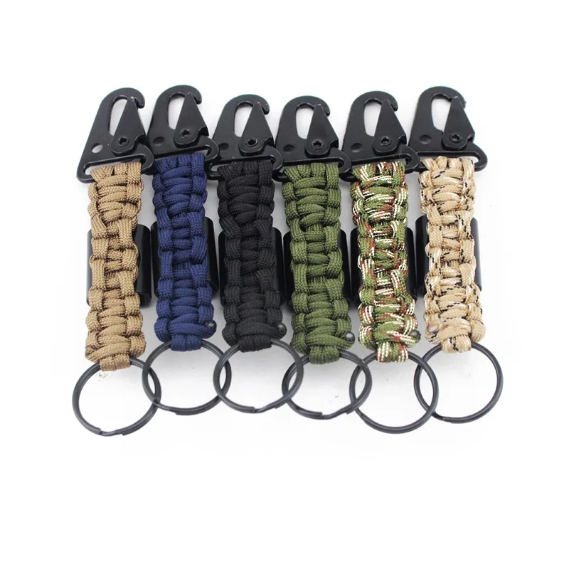 

Outdoor Multi Tool Paracord Hook Bottle Opener Key Chain Portable Corrosion Resistant Anti-aging Camping Accessories A