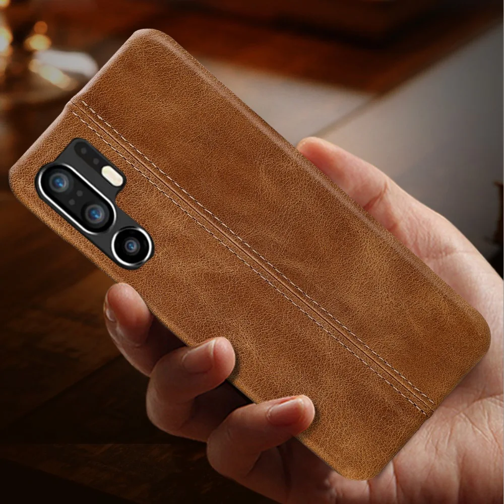 

For Huawei P30 Pro Case Cover 2019 Luxury Genuine Leather Shell Slim Protective Cover Snap on Cases for Huawei P30 Lite Coque