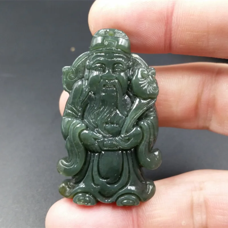 Ожерелье с подвеской из натурального камня изображением богатства | Украшения и