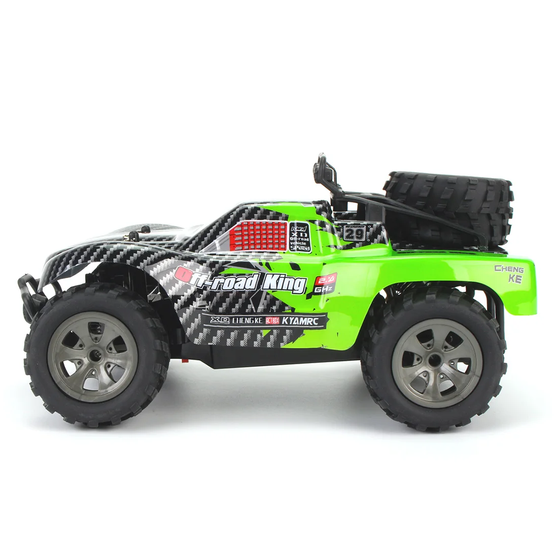 1:18 2,4G RC Внедорожник Монстр багажник с украшенной Шиной-оранжевый
