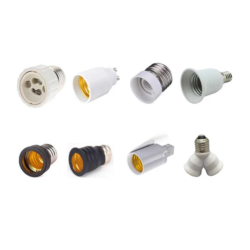 

Lamp Holder Socket Converter E27/GU10/E14/E12/G24 Base Mutual Conversion Fireproof Socket Adapter For Blub Lamp
