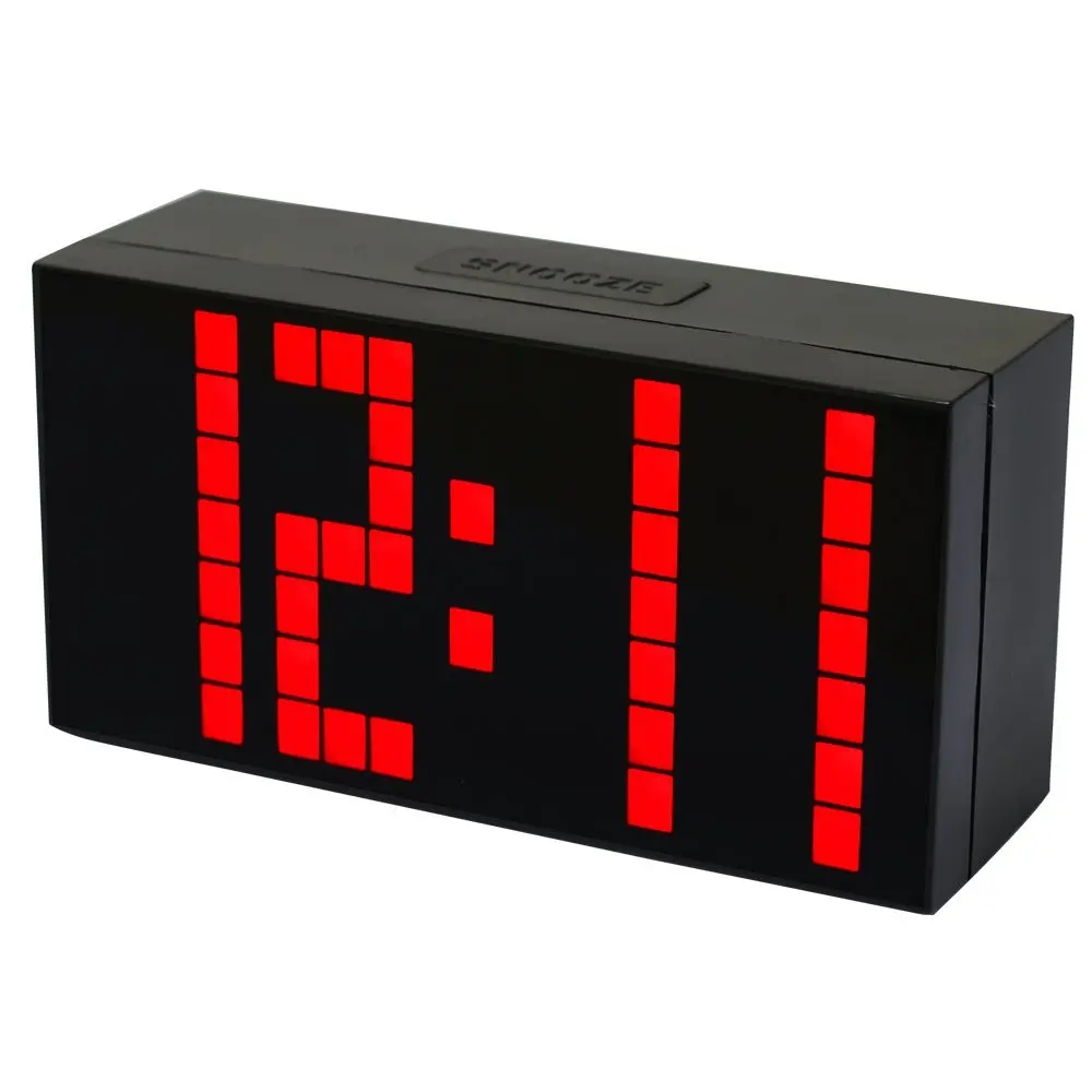 Электронные большие многофункциональные светодиодный цифровые часы с таймером, датой, Термометр Будильник часы для рождественского подарка - Цвет: red