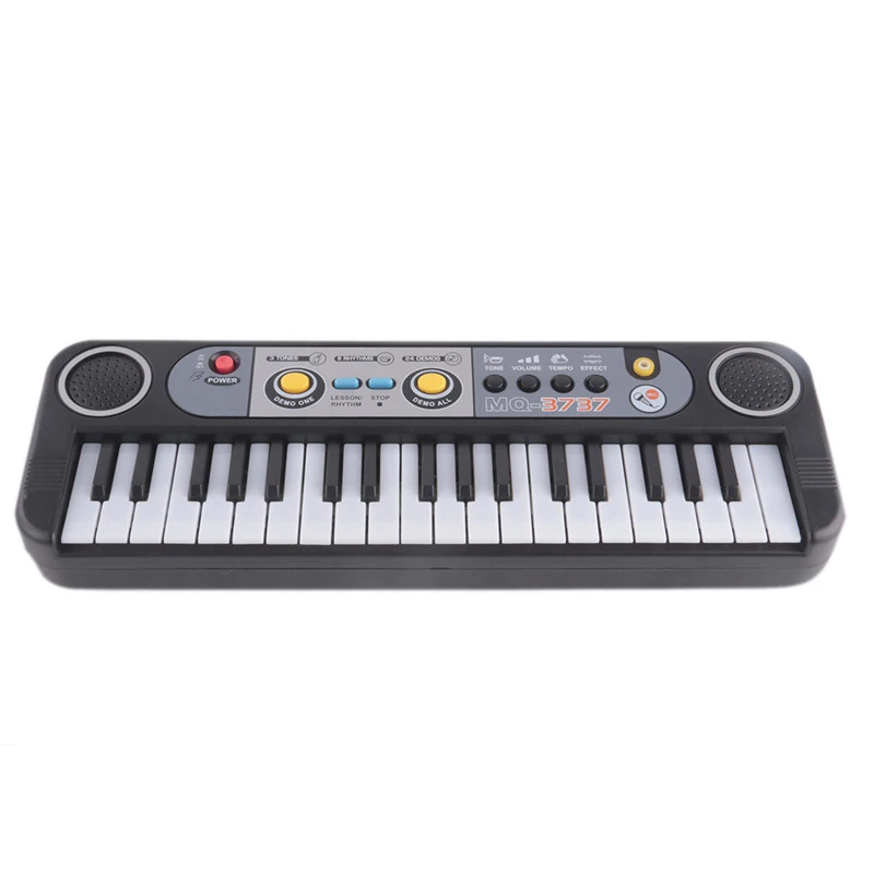 Музыкальные инструменты игрушки с микрофоном Обучающие Развивающие для детей начинающих подарки мини 37 клавиш клавиатура electone