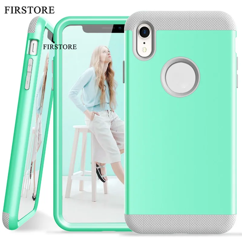 

Shockproof Phone Cases For iPhone XR XS Max Case 3 in 1 Anti-Knock PC + TPU Cover Free Shipping