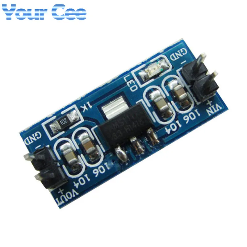 

10 pcs AMS1117 5V (4.5-7V) Turn To 3.3V DC-DC Step down Power Supply Buck Module For Arduino Raspberry pi