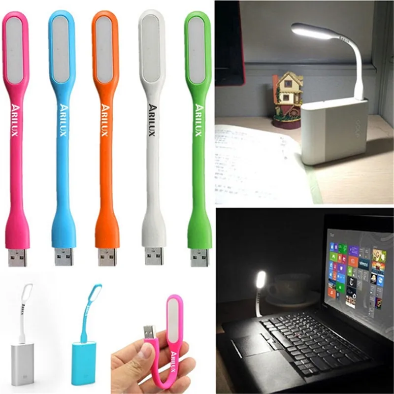 

ARILUX Portable USB LED Lamp Flexible USB LED Desk Lamp for Power Bank Computer PC Laptop Notebook Desktop Use