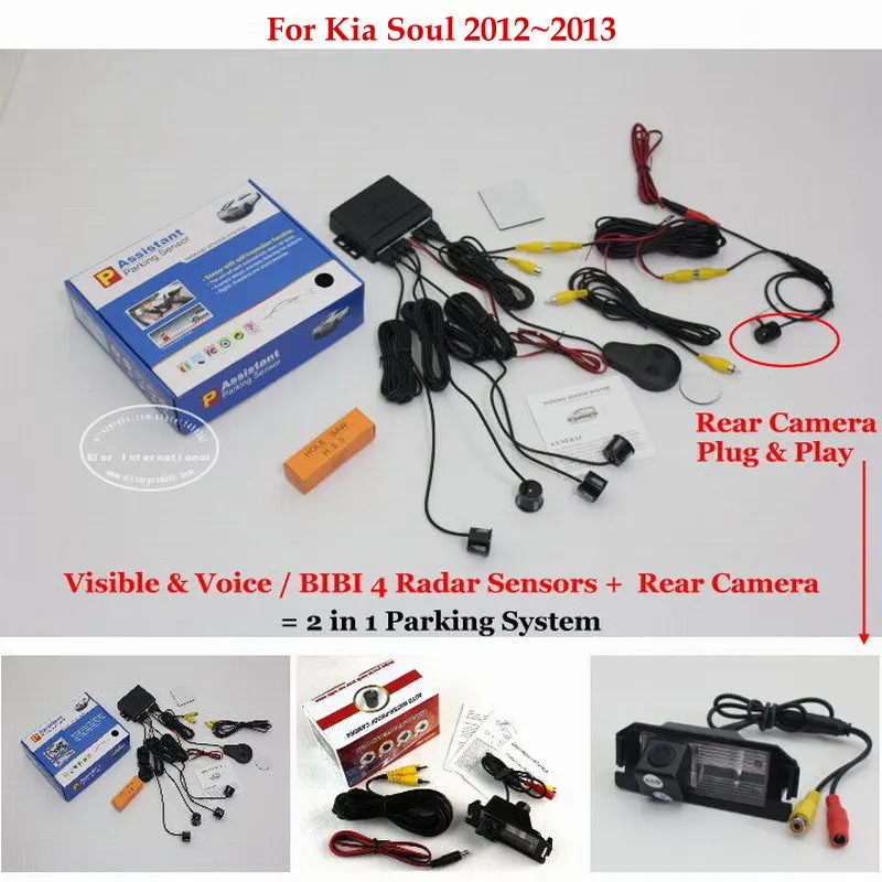 Liislee For Kia Soul 20122013 Car Parking Sensors + Rear View Back Up