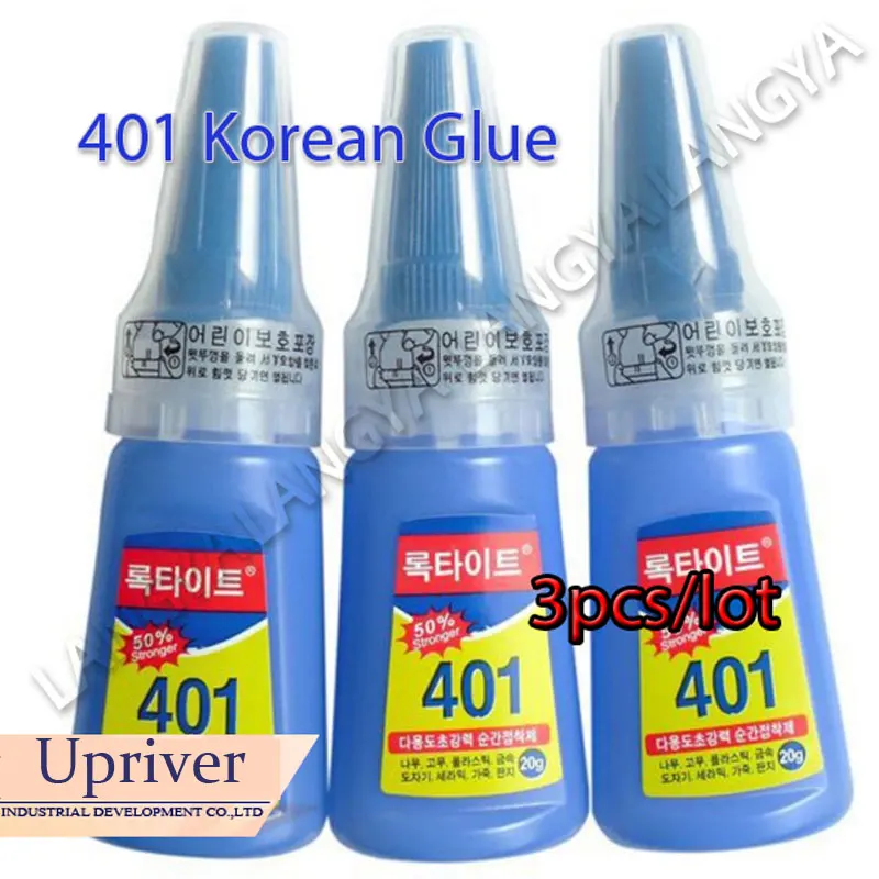 20g DIY Tools Accessories 3pcs High Quality Korean 401 Instant Super Glue