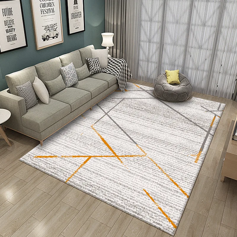 Короткие ковры для гостиной, геометрический ковер для спальни, диван, журнальный столик, коврики, креативный коврик для кабинета, ковер в скандинавском стиле