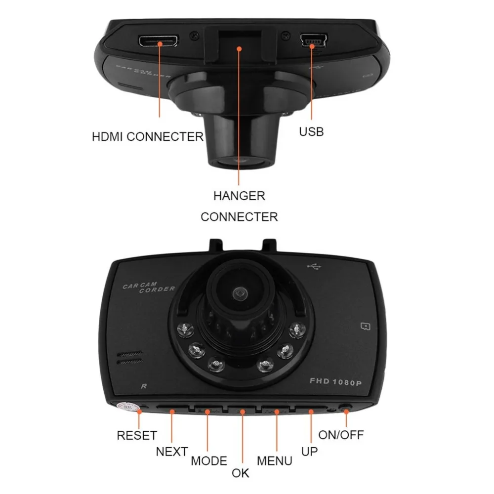 Новинка 1080P 2," TFT lcd Автомобильная камера Full HD Dash Cam Crash DVR цифровой видеорегистратор ночное видение видеокамера Автомобильное оборудование