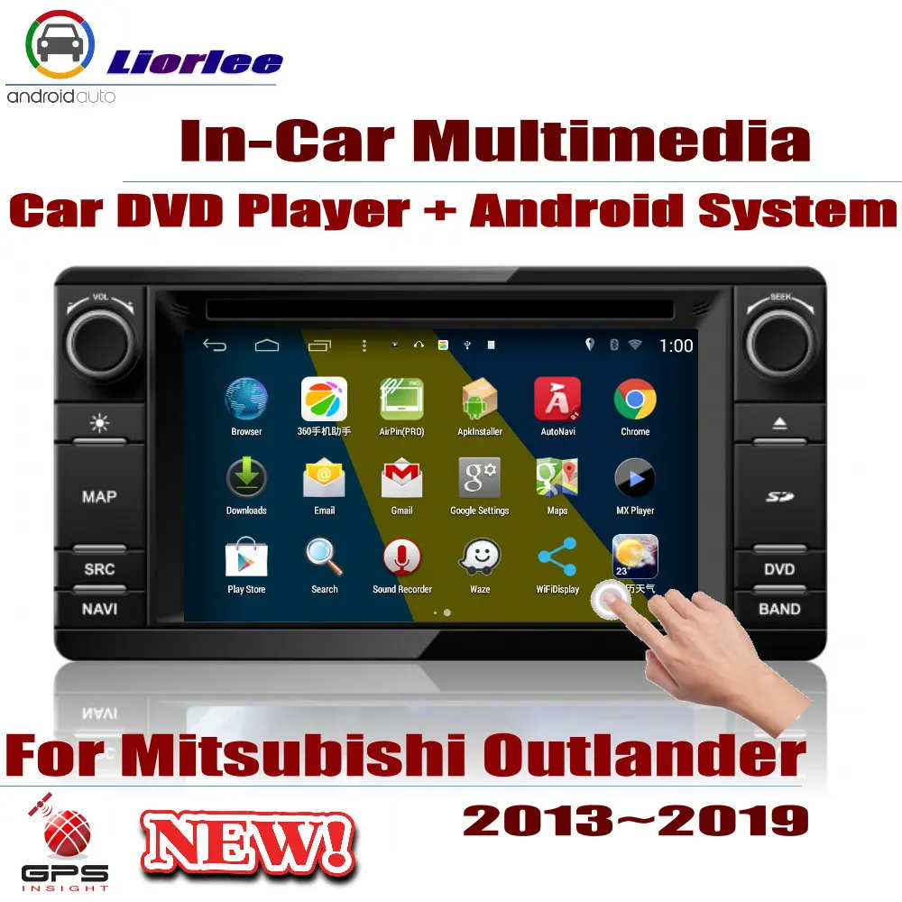 Для Mitsubishi Outlander 2013~ автомобильный Android плеер DVD gps навигационная система HD экран Радио Стерео интегрированный мультимедиа