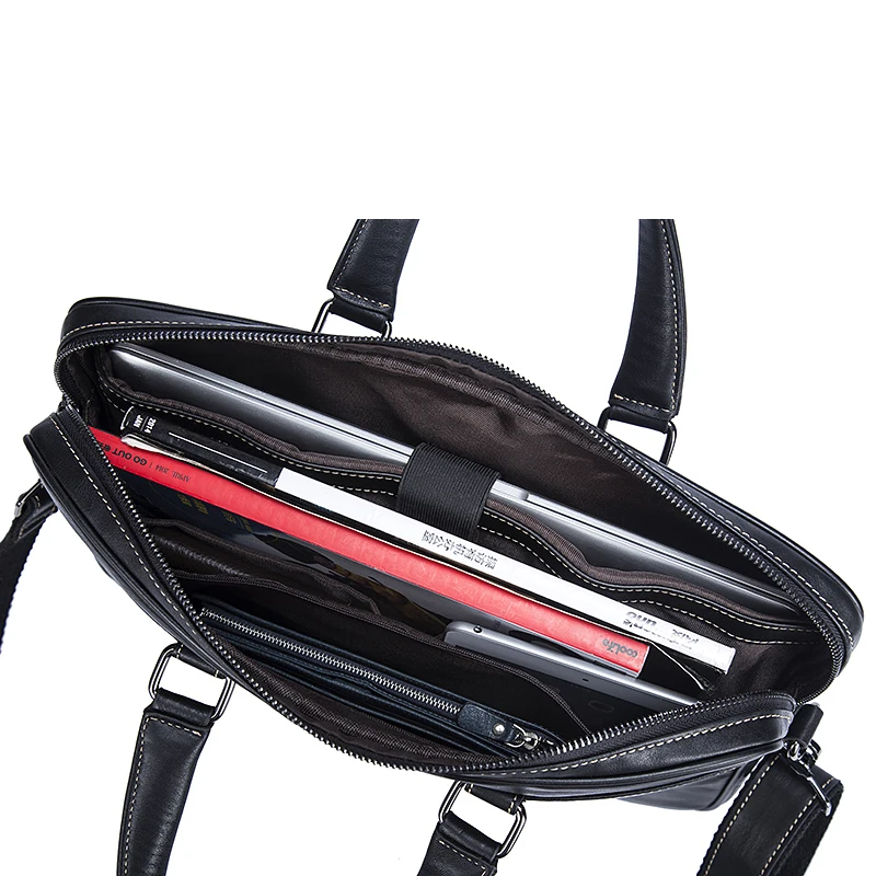 WESTAL классический портфель мужской натуральная кожа деловой кожаные портфели