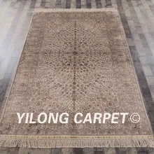 Yilong 5'x8 персидские ковры ручной работы цвета слоновой кости под старину турецкий Шелковый Ковры(sl154a5x8