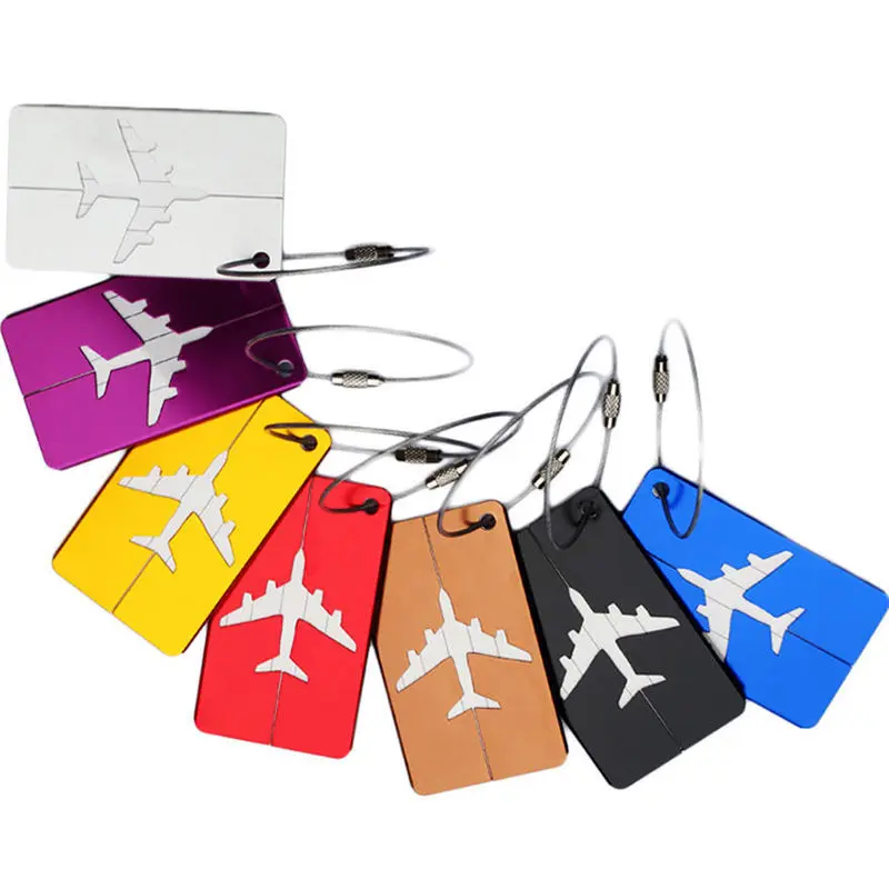 AluminiumAlloyLuggageTagsBaggageNameTagsSuitcaseAddressLabelHolderTravelAccessoriesHighQuality