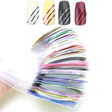 30 шт. все наклейки для ногтей, художественная полоскающая лента, линия для украшения ногтей, наклейки s DIY, наклейки для ногтей, разные цвета в рулонах