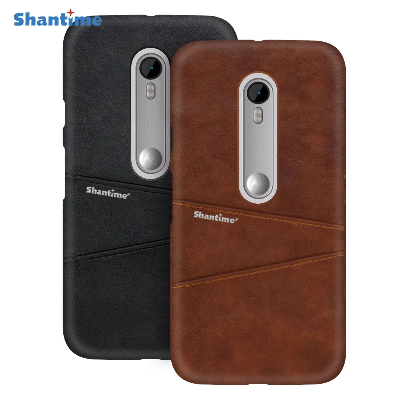 Роскошные Винтаж кожа задняя крышка для Motorola Moto M XT1662 чехол телефона X3 плюс Слот