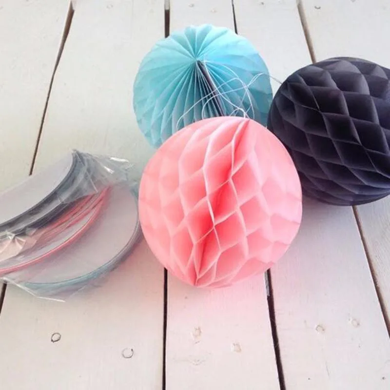 1Pc 2'' 4'' 6'' 8'' Honeycomb Ball Paper Flower Lantern Ball Wedding Home Decoration Kids Birthday Party Babyshower Supplies